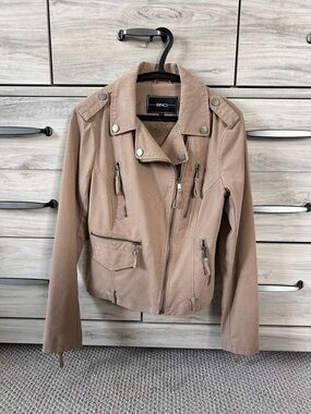BNCI Women's Tan Moto Jacket